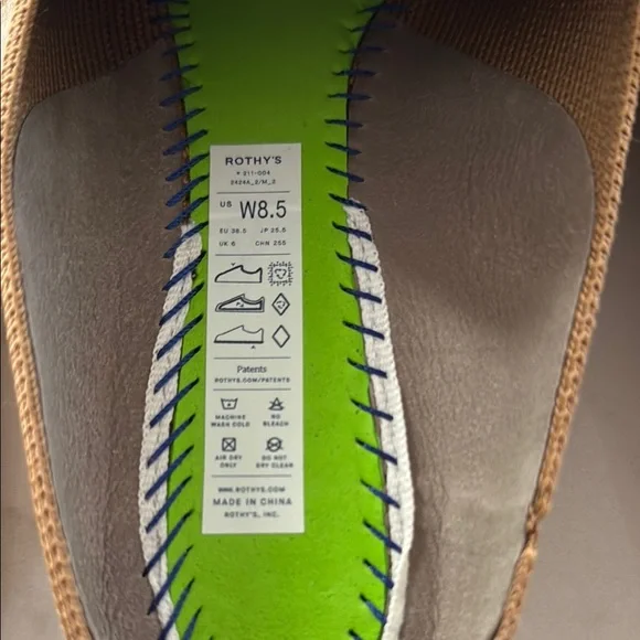 Rothy's Tan loafer Mule Slip-On Shoes - Picture 5 of 6